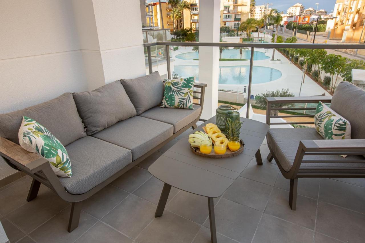 Sunny Apartment In Denia With Outdoor Swimming Pool And Garage Parking Place Included, 300M From The Sandy Beach Extérieur photo